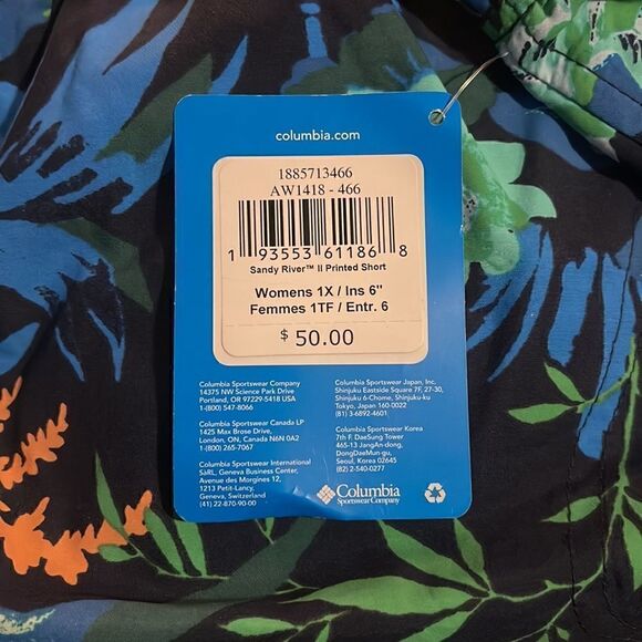 New Columbia shorts size 1X - Picture 7 of 9